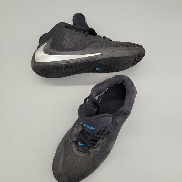 Nike Zoom Greek Freak 1 Black Iridescent Basketball Shoes Size 6.5 Youth - Picture 7 of 8